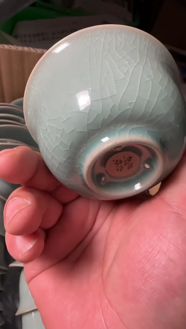 汝瓷平顶山汝瓷产品  压手杯