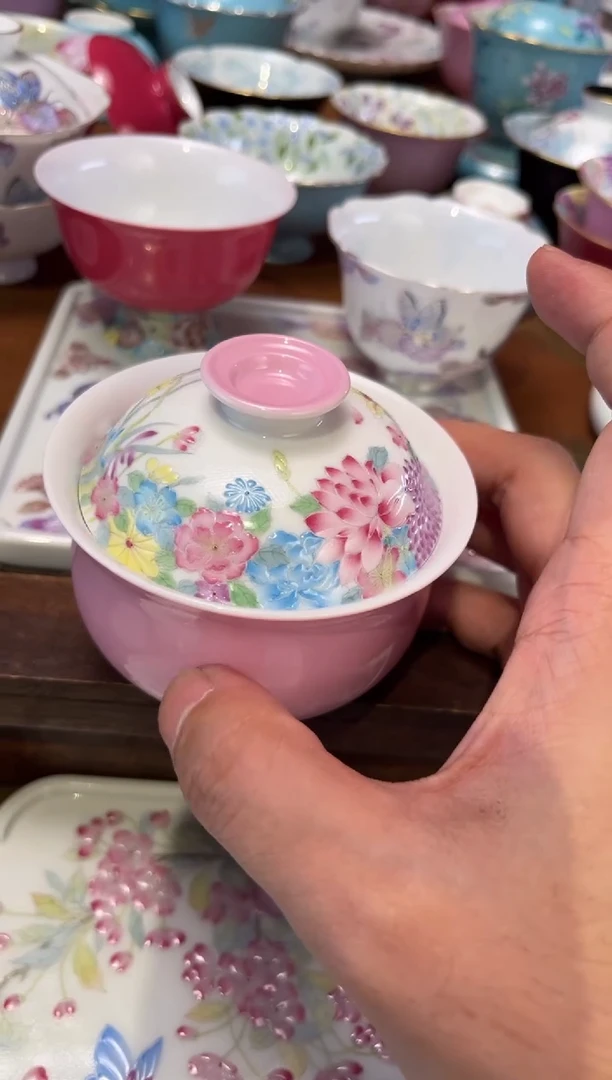 景德镇纯手绘陶瓷茶具