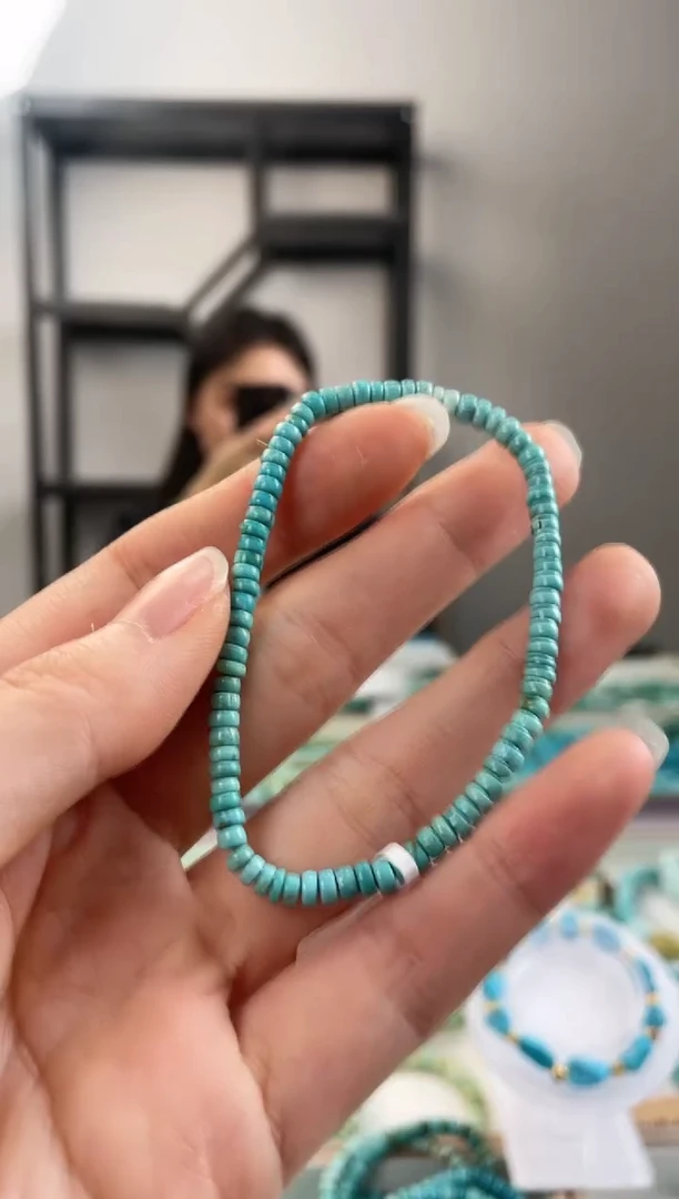 【闪购商品】绿松石珠宝奇石未镶嵌3.8+mm