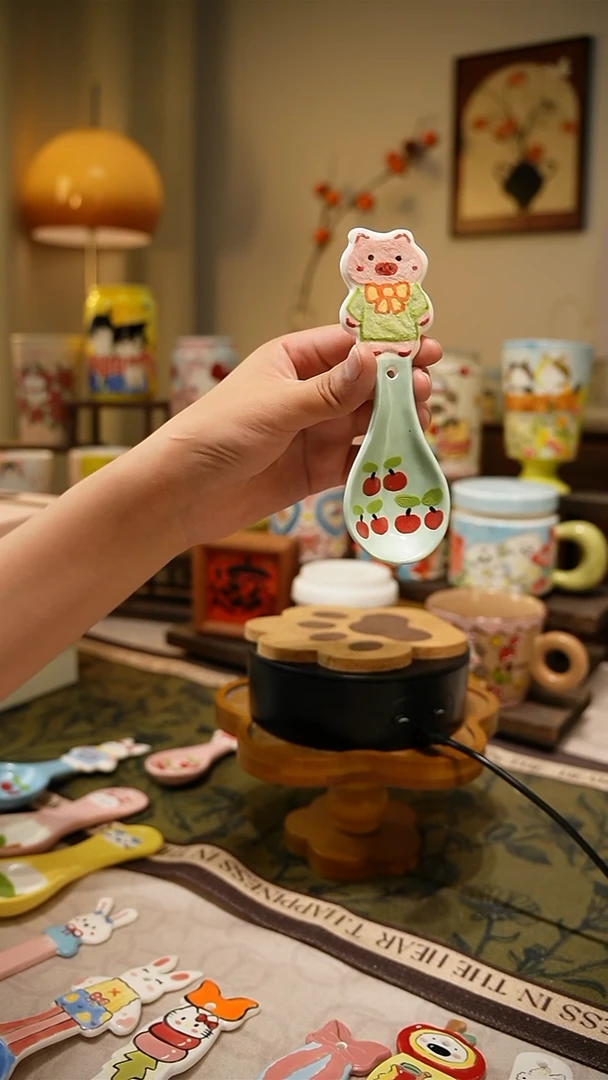 摆件【不带盒子】高温釉下彩