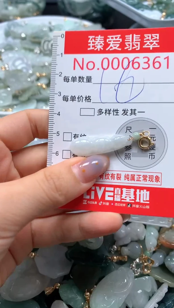 翡翠未镶嵌颈饰6361