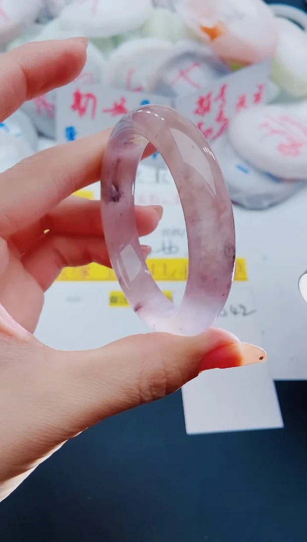 未镶嵌手镯石英质玉J42-55-56