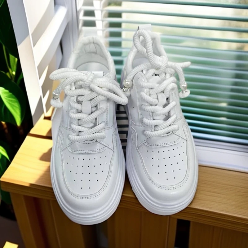 清库存小白鞋低帮休闲鞋小白系带
