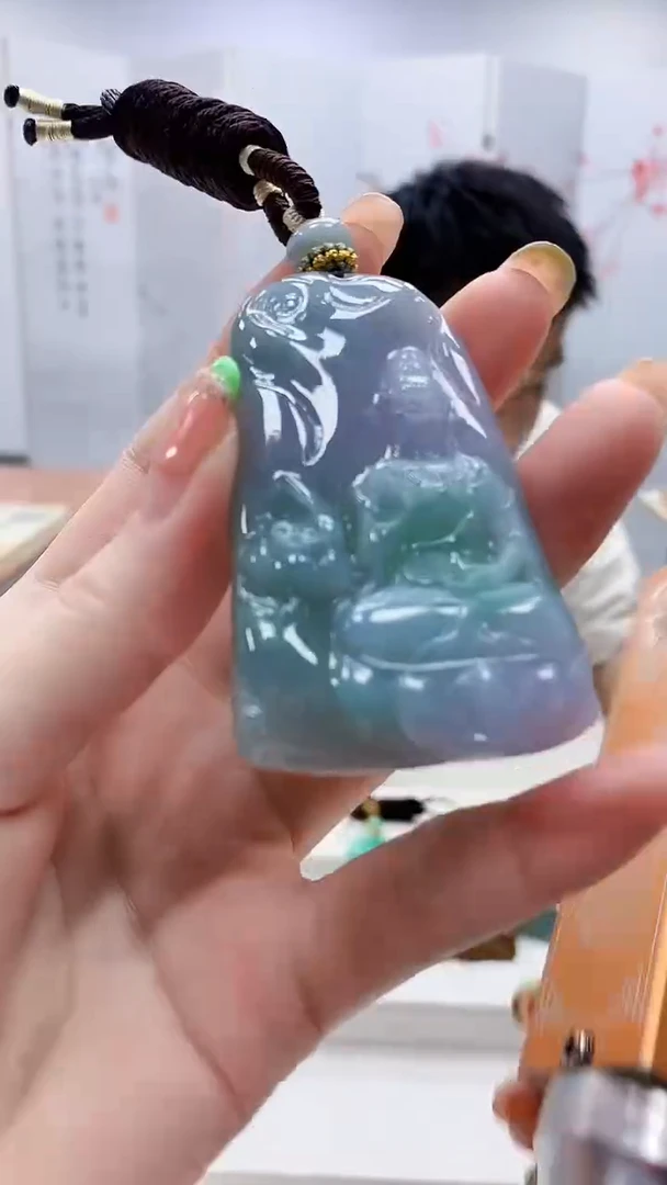 未镶嵌定制翡翠5028ry-毛货挂件4