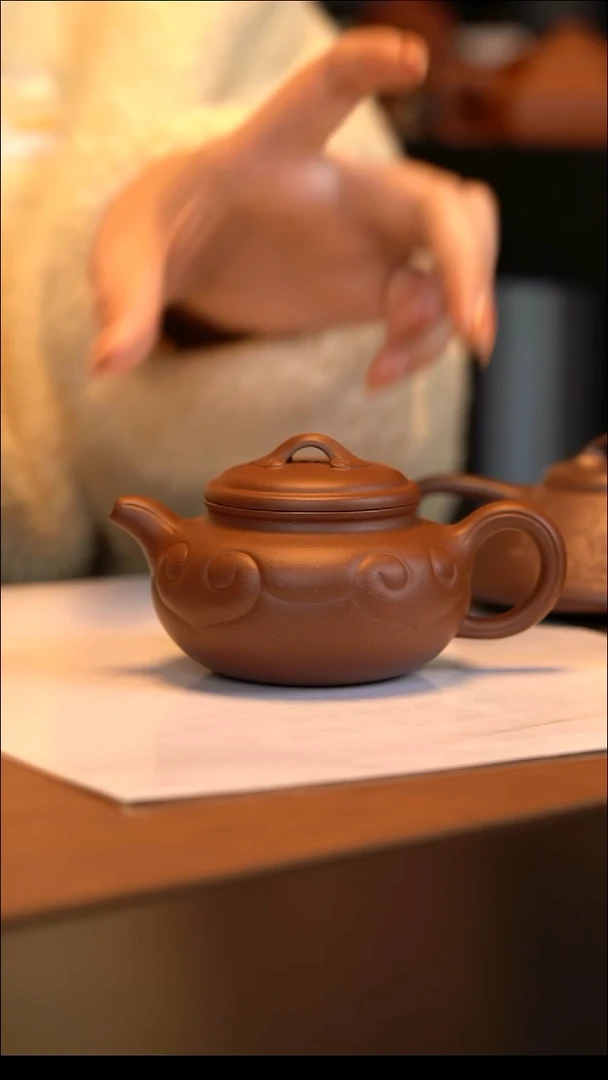 茶壶紫砂宜兴原矿紫砂壶  底槽清 160cc