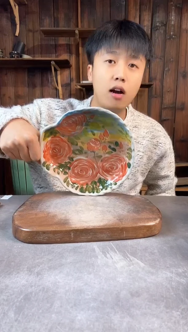 碗624，手工手绘，超值陶瓷