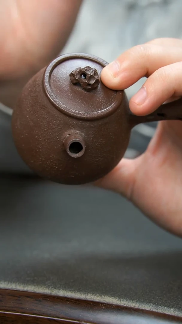 【闪购商品】紫砂茶壶太湖石侧把壶