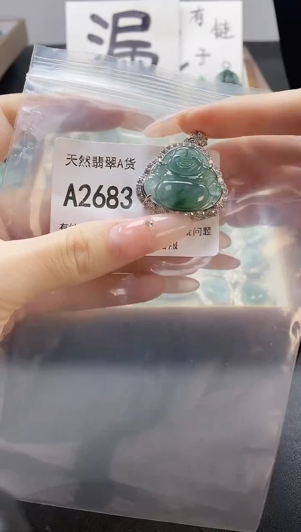 吊坠(赠链)未镶嵌翡翠天然翡翠A货