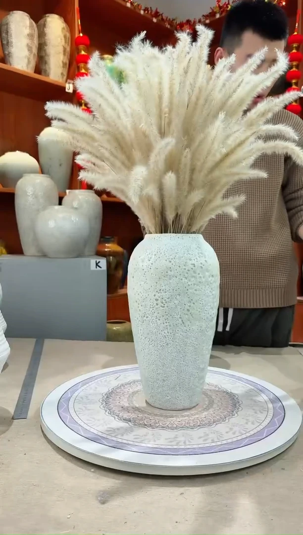 【闪购商品】瓶陶瓷花瓶 无花 白泡大号