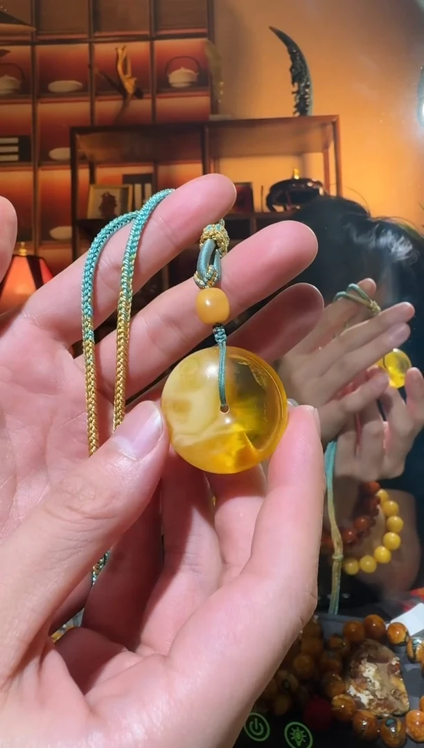 蜜蜡颈饰未镶嵌1008天然蜜蜡珠宝奇石