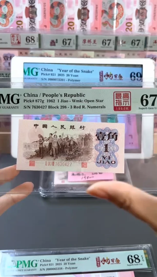 塑料298冠高指示PMG67分尾427