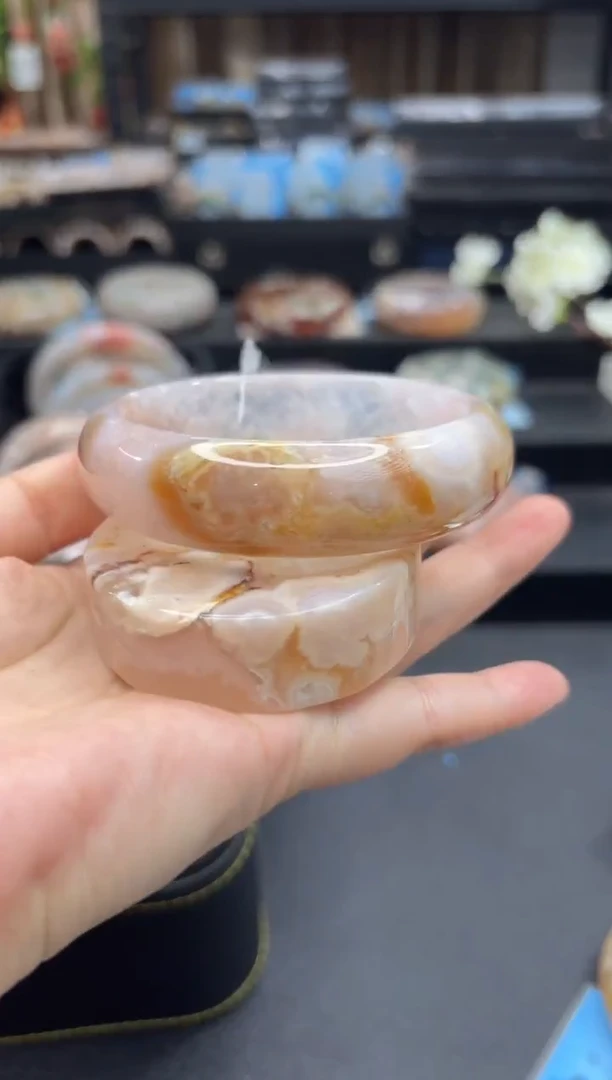 未镶嵌手镯石英质玉334(61圈赠送镯心)