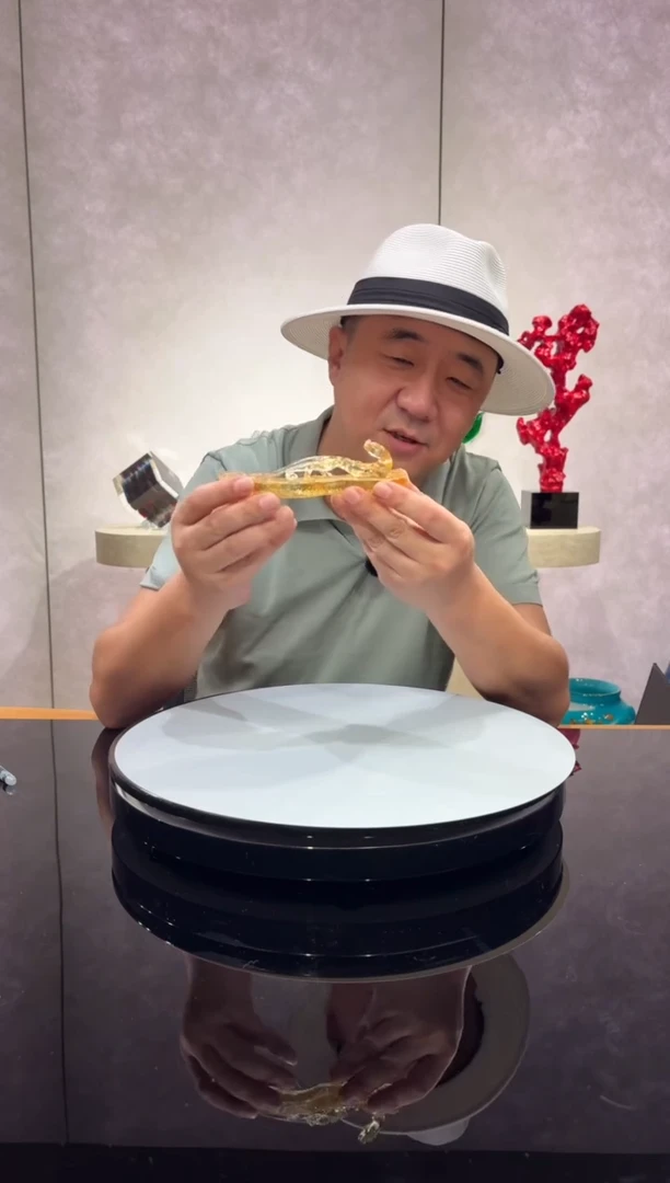 摆件螭龙水晶琉璃艺术笔架