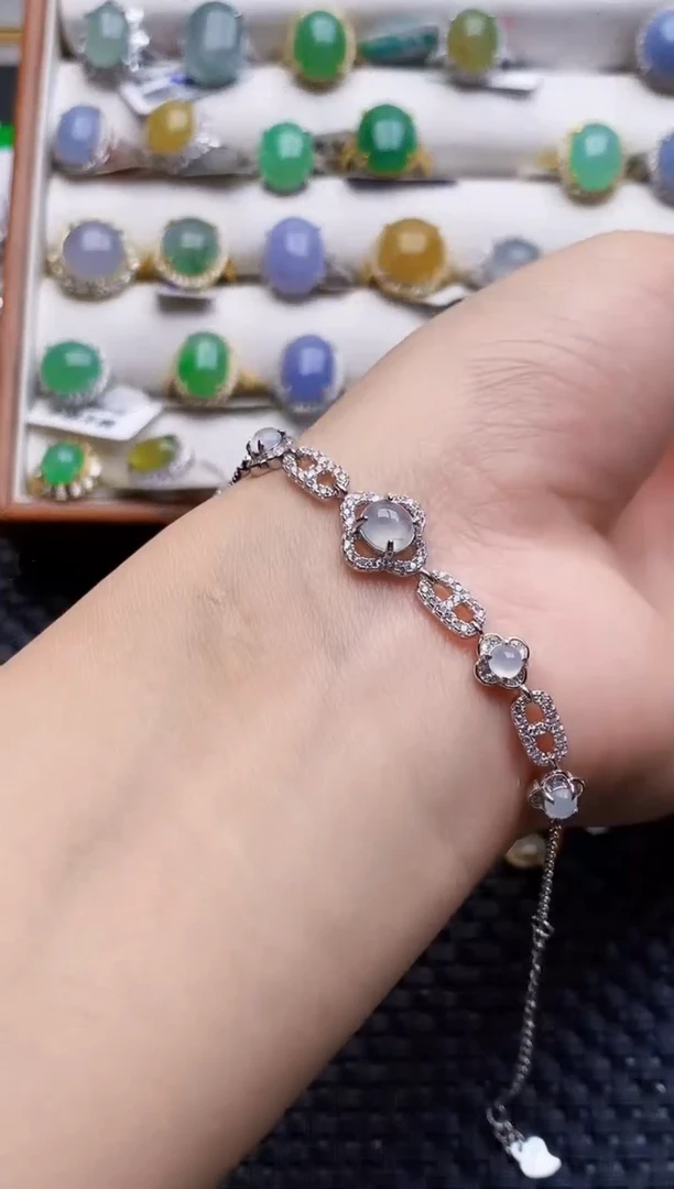 银S925镶嵌戒指翡翠2923