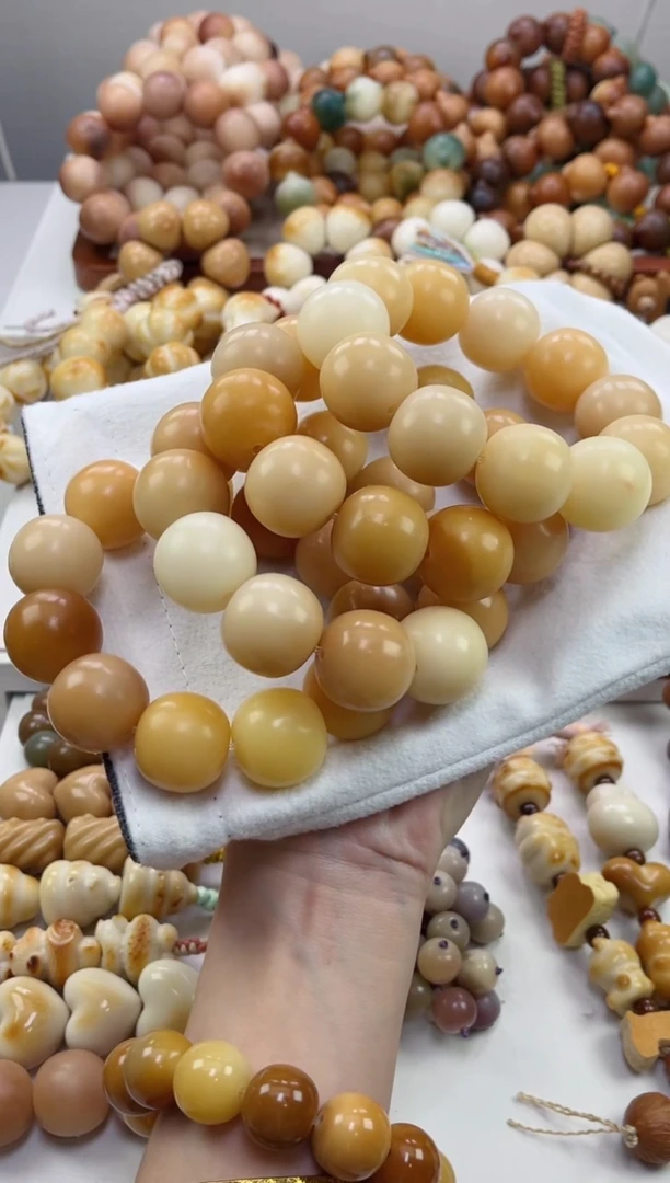 手串菩提根/象牙果n09干磨苹果落地果22*23mm瑕疵不补随机