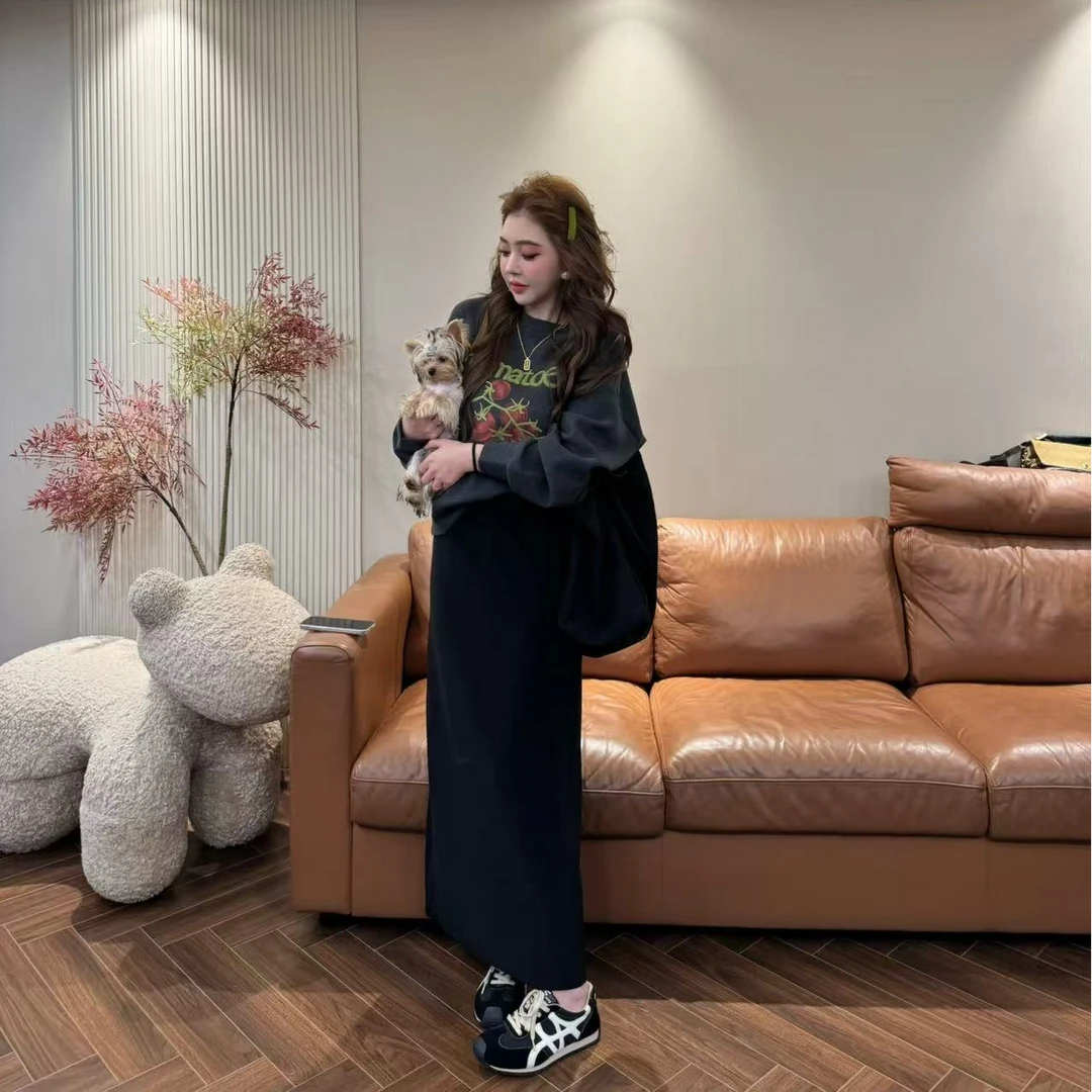 J4 圆领设计双面磨毛减龄小番茄卫衣 EJ0102