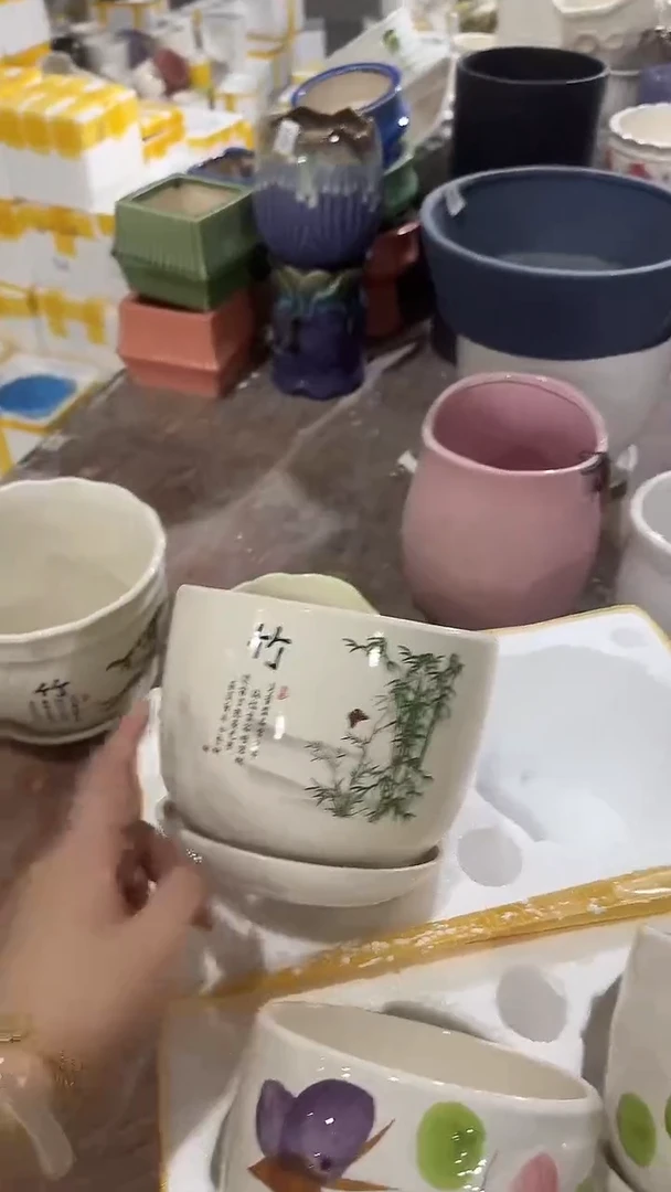 高温陶瓷花盆+E3