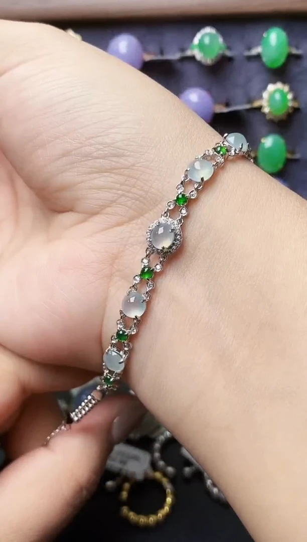 银S925镶嵌戒指翡翠1529