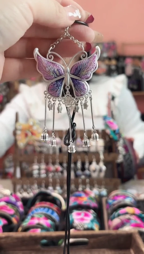 织绣艺枝独绣手工饰品10