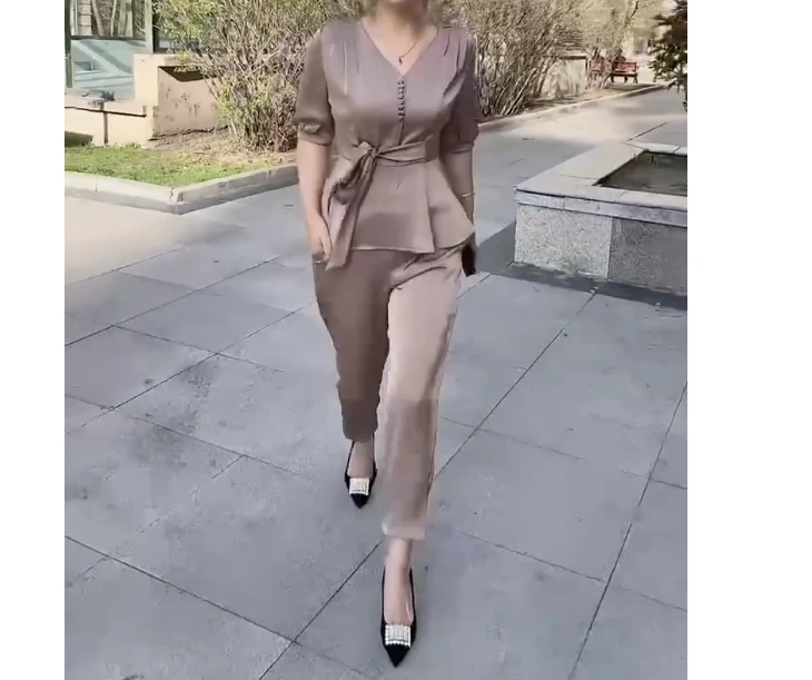 2025春季新款网红同款洋气气质韩版潮流休闲套装女甜S3