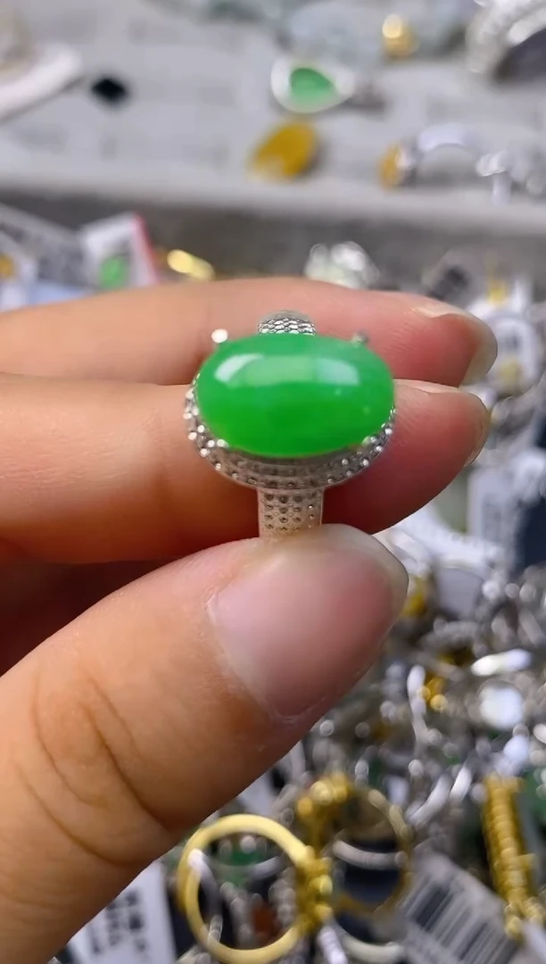 未镶嵌戒指翡翠铜托