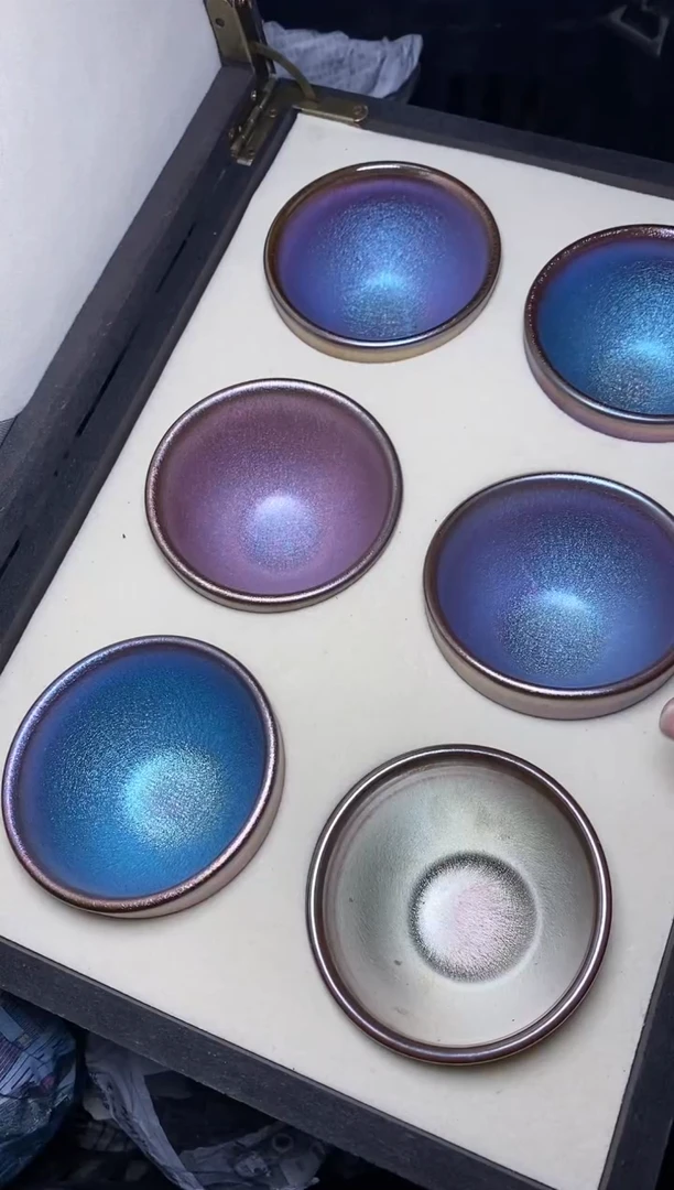 【闪购商品】茶盏糖果套装 盏三疯建盏茶器