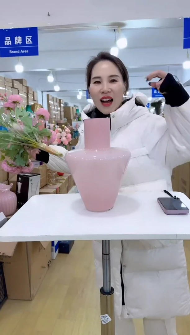 【闪购商品】无铅玻璃美全花器-n-早2 花瓶