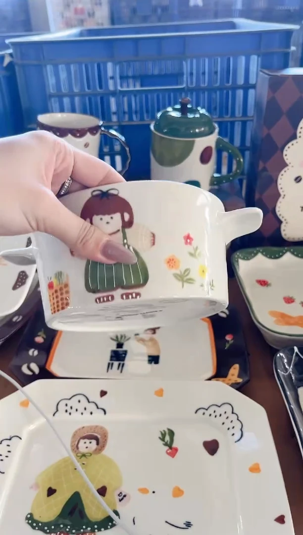 陶瓷手工手绘陶瓷直播间