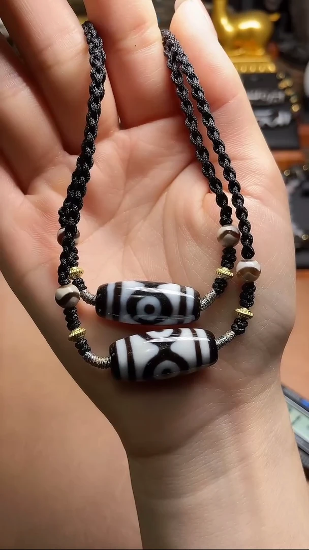 未镶嵌项链玛瑙/玉髓（覆膜）条纹玛瑙  只发其一