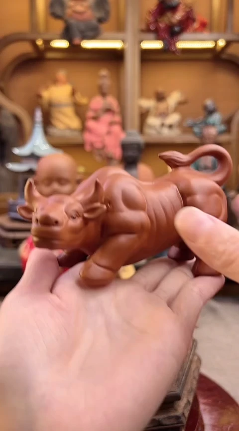 紫砂茶宠器闵茶宠摆件