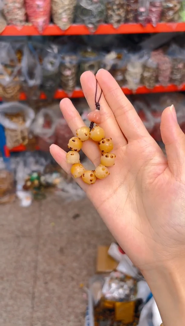 吊坠菩提根/象牙果小章鱼手机挂件