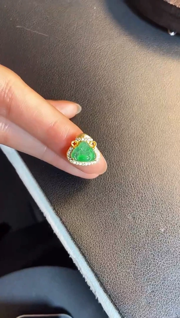 吊坠(不含链)银S925镶嵌翡翠1