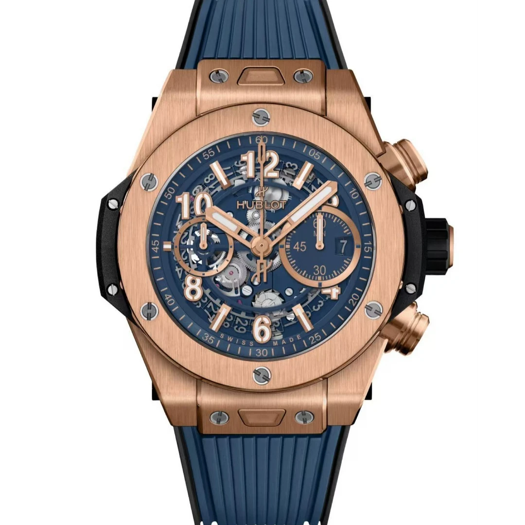 未使用 Hublot/宇舶表 哈奢馆/潮人/宇舶421/44mm玫金/25年全套