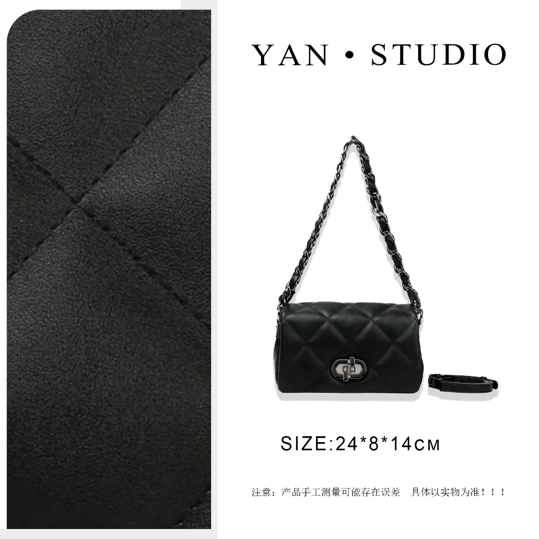 【艳姐甄选】SKL-5813-1-黑色-轻奢时尚百搭新款女包