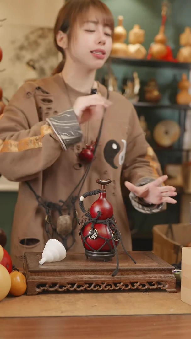 【闪购商品】156号精品天然大漆工艺防渗内胆酒葫芦~