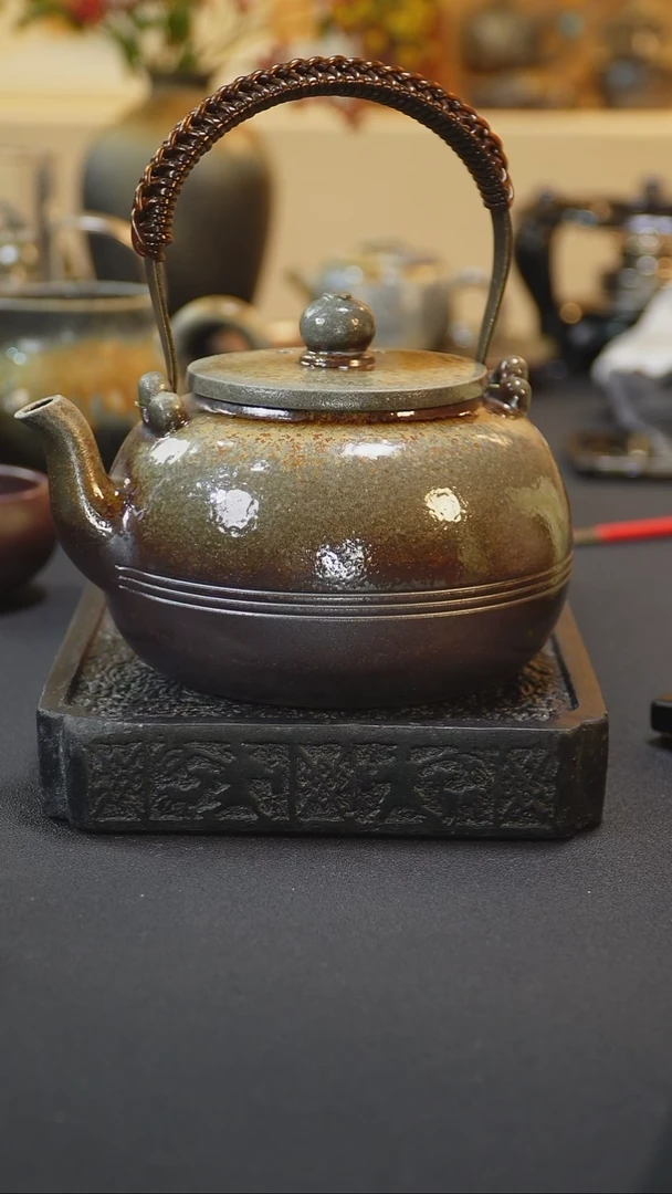 茶壶紫砂纯自然柴烧