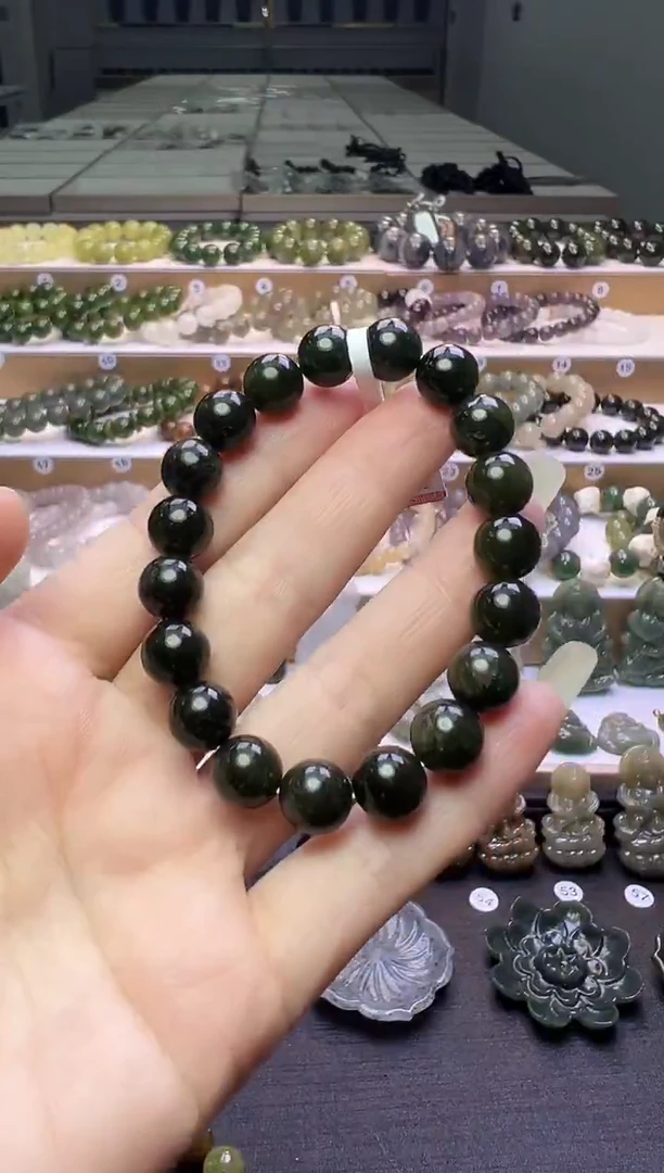 未镶嵌手串和田玉86号链接卡10mm