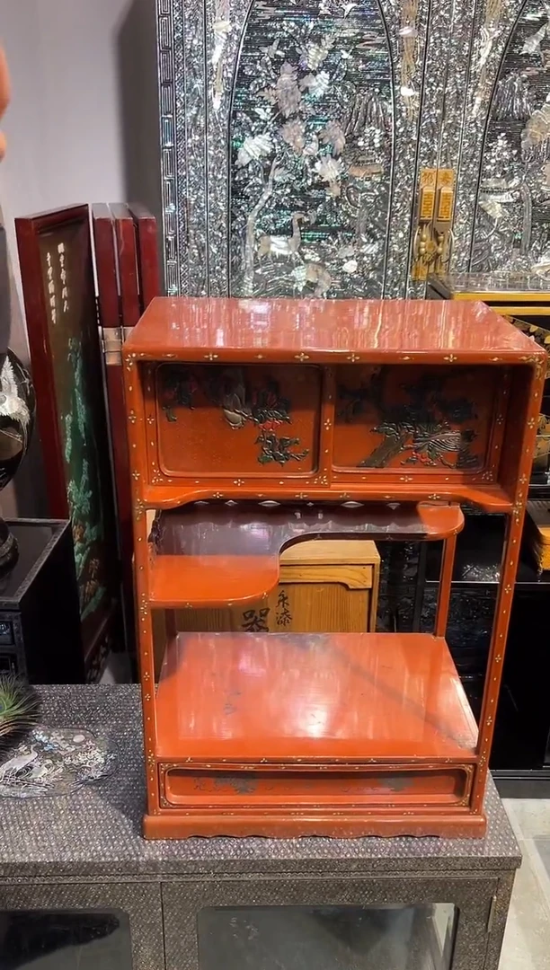 雕漆 博古架 大漆漆器大漆漆器