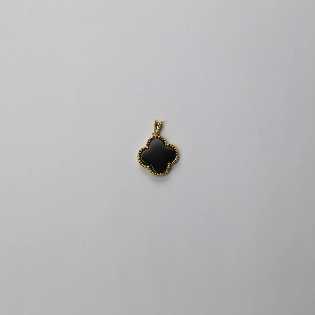 【质检发货】【15mm  小号】18k黑玛瑙吊坠（不含链）C