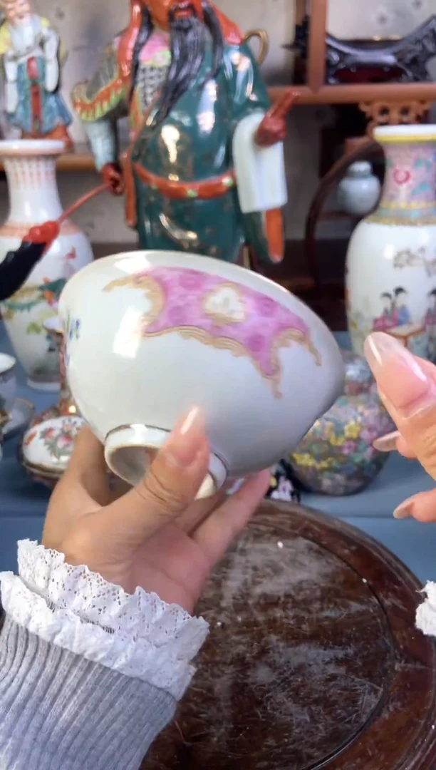 瓷片微瑕慎拍景德镇窑老厂瓷器单件