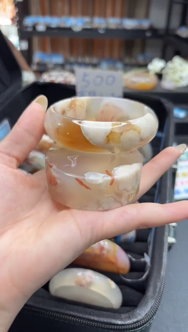 未镶嵌手镯石英质玉C160(59圈赠送镯心)