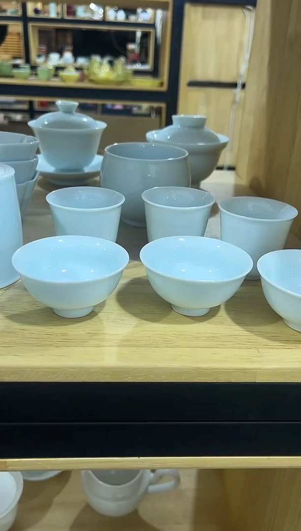 青白瓷小功夫杯，直播间福利