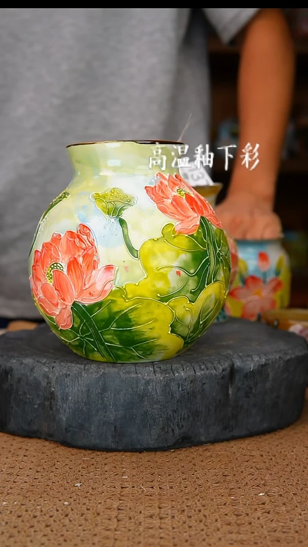 釉下彩137手工高温陶瓷