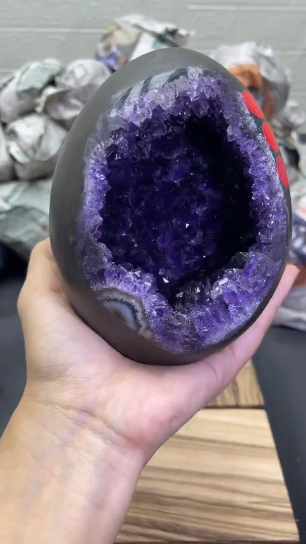 未镶嵌大型摆件（非配饰）紫晶179号龙蛋