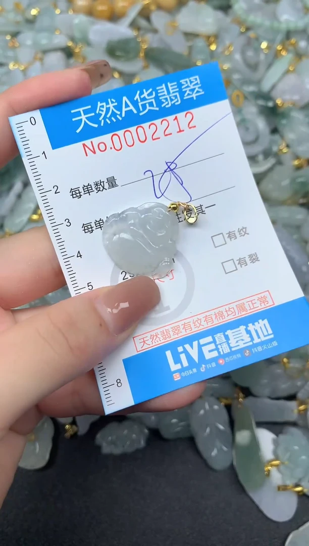 颈饰未镶嵌翡翠净货挂件-2212