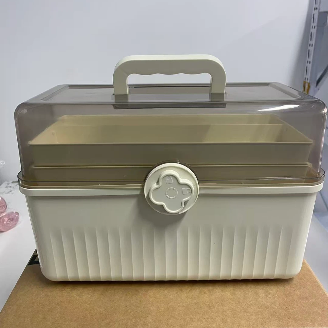 药箱杂物箱折叠三层大容量