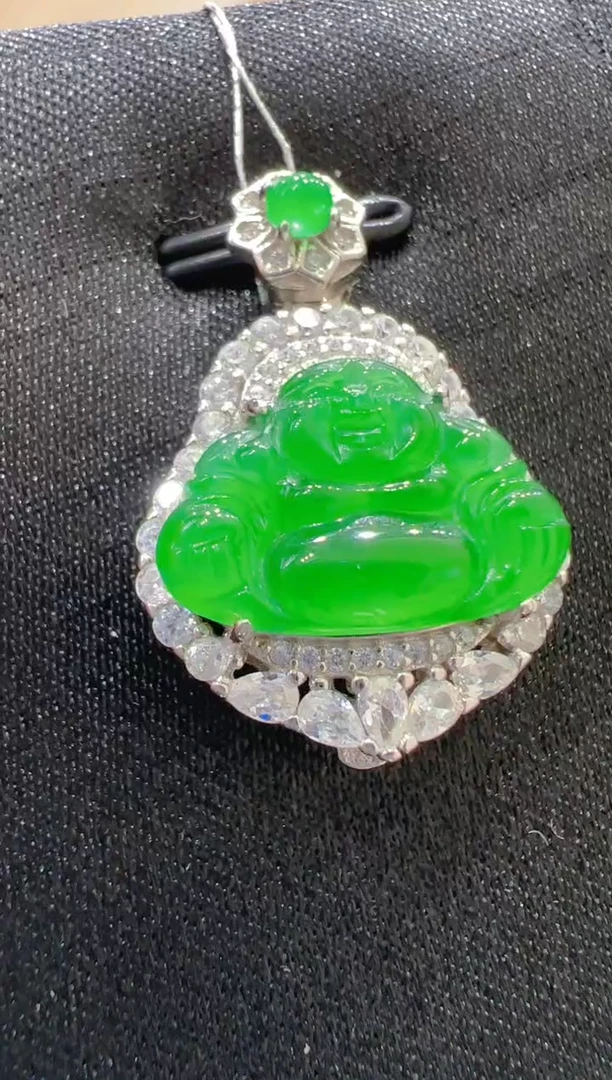 【闪购商品】翡翠吊坠(不含链)银S925镶嵌