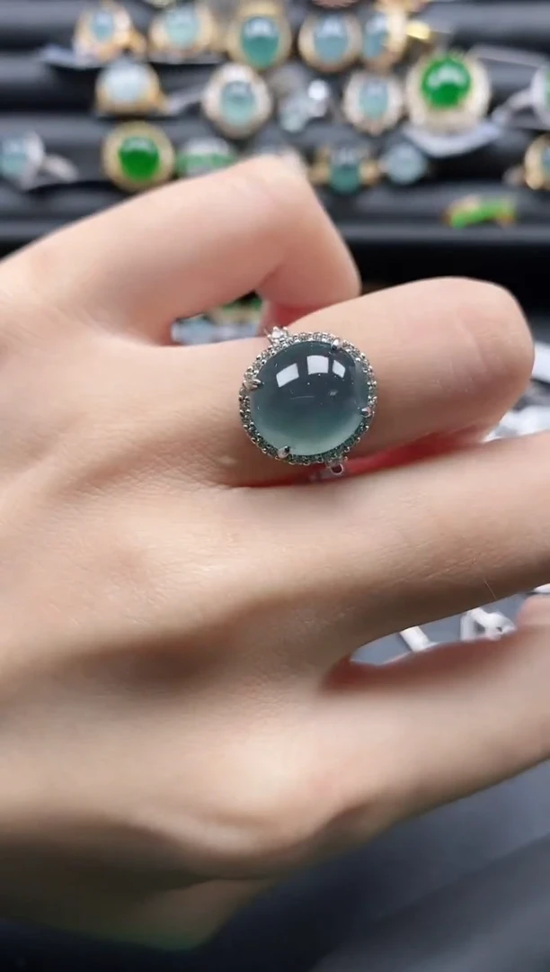 【闪购商品】翡翠戒指银S925镶嵌1111