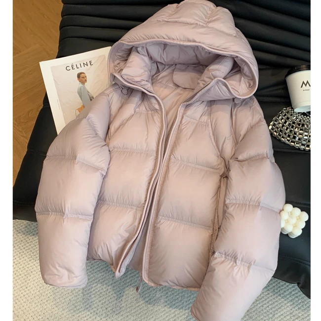 通勤风云朵泡芙连帽龟背女秋冬季2025大码新款设计感保暖棉服外套