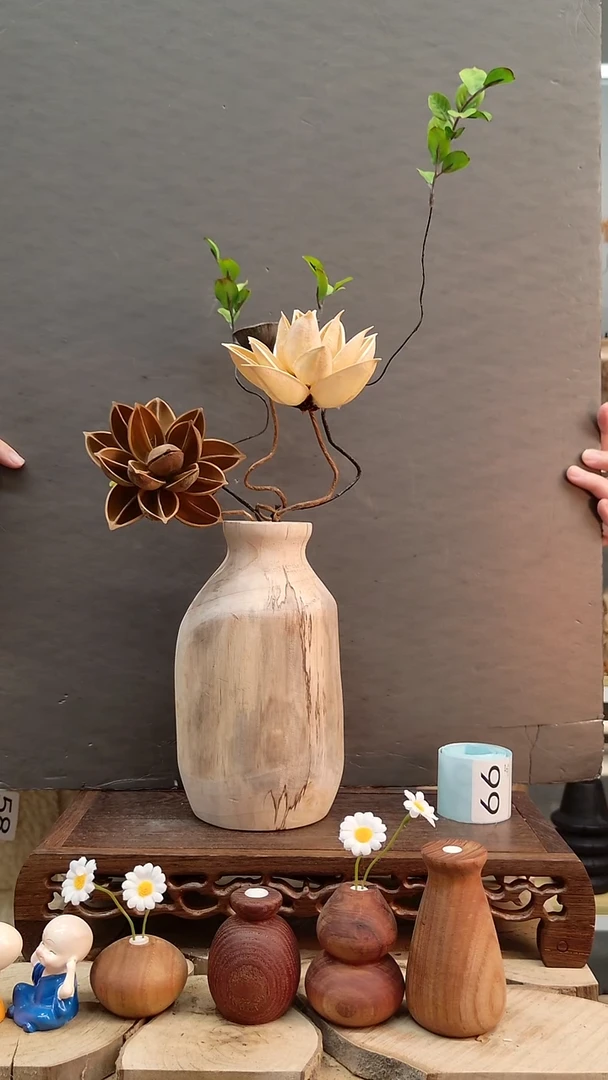 木木实木花瓶，随机发一个